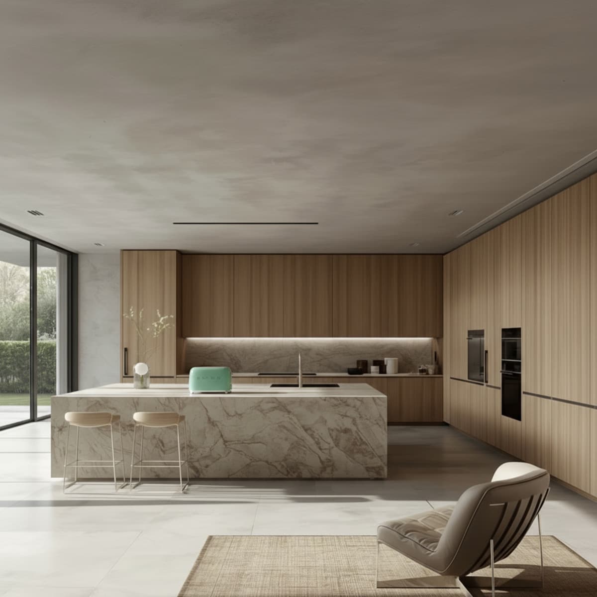 Isola di cucina in marmo